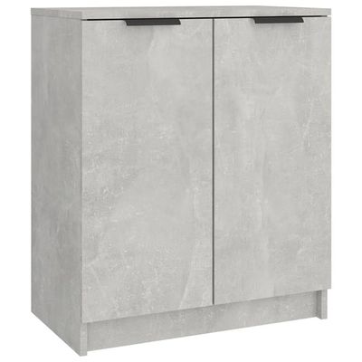 vidaXL Skoskap betonggrå 59x35x70 cm konstruert tre