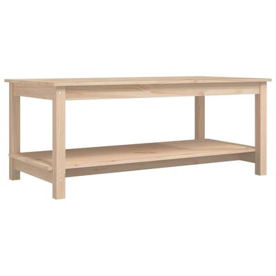 vidaXL Salongbord 110x55x45 cm heltre furu