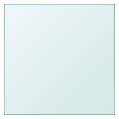 vidaXL Bordsskiva genomskinlig 60x60 cm härdat glas