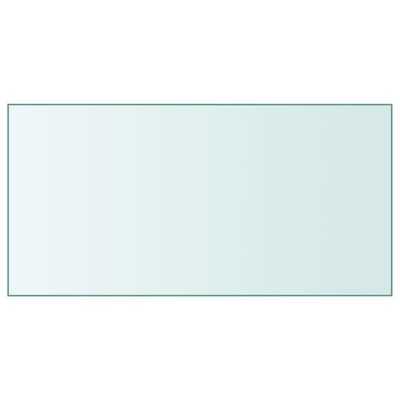 vidaXL Bordsskiva genomskinlig 50x100 cm härdat glas