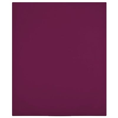 vidaXL Jerseylaken vinrød 180x200 cm bomull
