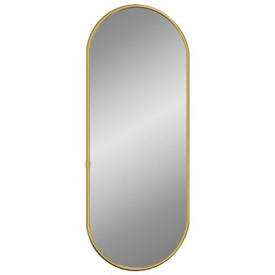 vidaXL Veggspeil gull 60x25 cm oval