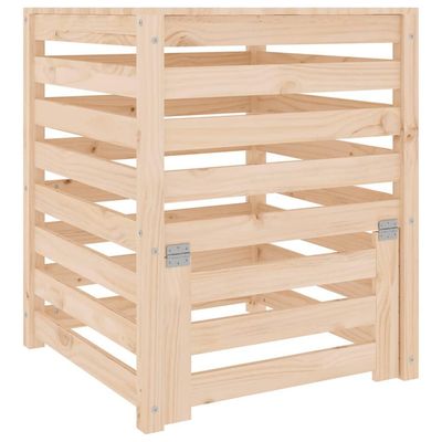 vidaXL Kompostkasse 63,5x63,5x77,5 cm heltre furu