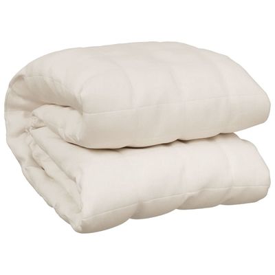 vidaXL Vektdyne kremhvit 140x200 cm 6 kg stoff