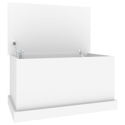 vidaXL Förvaringslåda vit 70x40x38 cm konstruerat trä