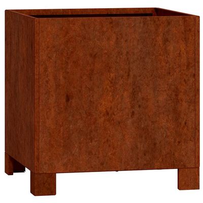 vidaXL Plantekasser med ben rust 30x30x30 cm cortenstål