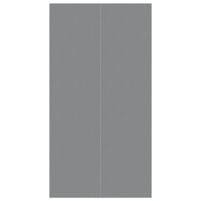 vidaXL Bassengduk lysegrå 420x220 cm polyester geotekstil
