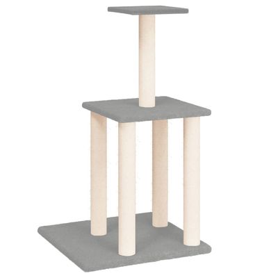 vidaXL Klösträd med sisalpelare ljusgrå 85,5 cm