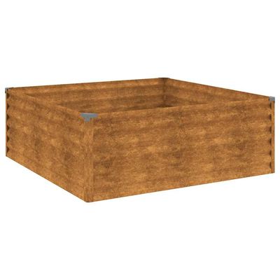 vidaXL højbed 100x100x36 cm cortenstål