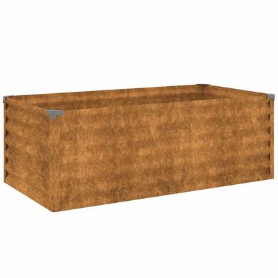 vidaXL højbed 100x50x36 cm cortenstål