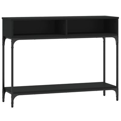 vidaXL Konsollbord svart 100x30,5x75 cm konstruert tre