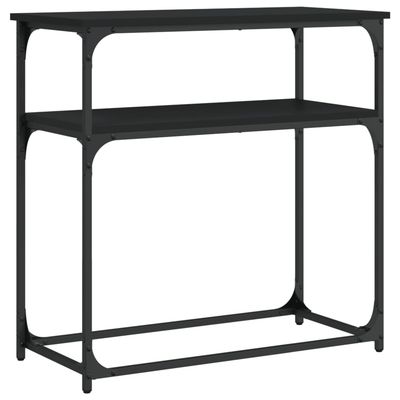 vidaXL Konsollbord svart 75x35,5x75 cm konstruert tre