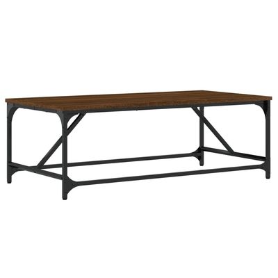 vidaXL Salongbord brun eik 100x50x35 cm konstruert tre