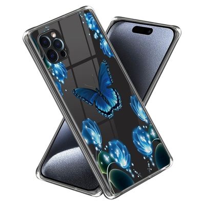 Deco iPhone 15 Pro Max deksel - Sommerfugl Og Blomst