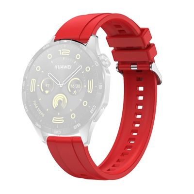 Huawei Watch GT 4 41mm / Garmin Venu 3S 18mm Silikonarmbånd for utskifting av klokkerem - Rød