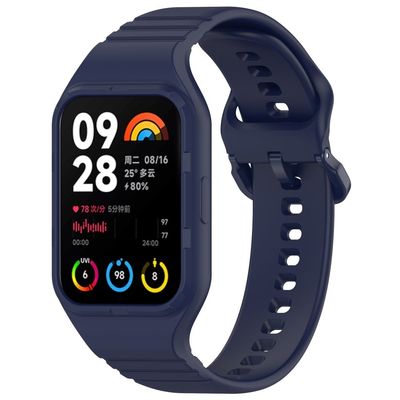 Xiaomi Smart Band 8 Pro Lett justerbar klokkerem Fleksibel silikonklokkerem - Marineblå