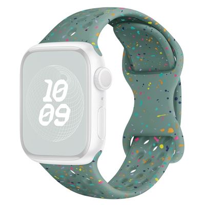Apple Watch Series 9 8 7 41mm / Series 6 5 4 SE SE (2022) SE (2023) 40mm / Series 3 2 1 38mm rannehihna - Vihreä