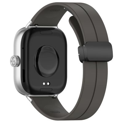 Xiaomi Redmi Watch 4 / Smart Band 8 Pro Silikonrem Erstatningsarmbånd med sammenleggbar spenne - Space Grey