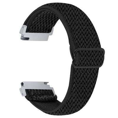 Gabb Watch 1 Nylon Elastinen rannelenkki Smartwatch hihna helppo säätää - Musta