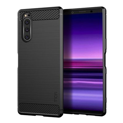 MoFi Carbon Sony Xperia 5 cover - Sort