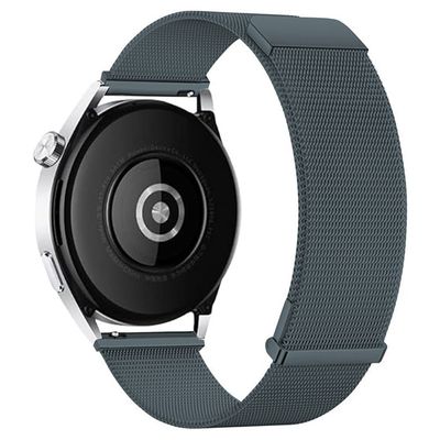 KALEBOL Huawei Watch GT 3 Pro 43 mm Milanese-armbånd i rustfritt stål 20 mm magnetisk klokkerem - Grafittgrå
