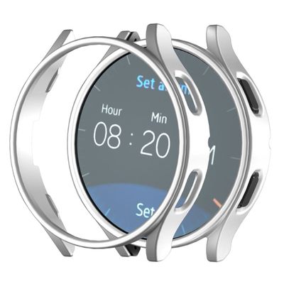 Samsung Galaxy Watch7 40mm Case Hard Bump Resistant Hollow Protective Watch Cover - Silver