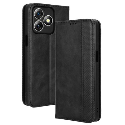 Bofink Vintage läder Ulefone Note 18 Ultra fodral - Svart