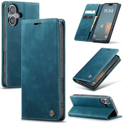 CaseMe vintage iPhone 16 Plus fodral - Blå