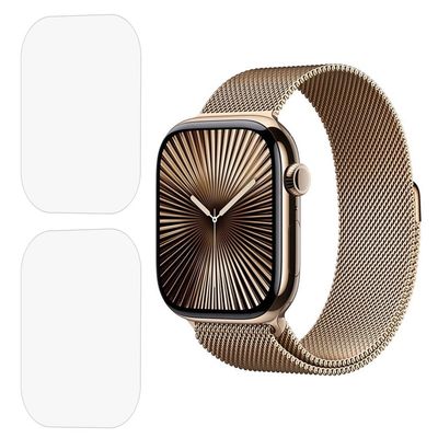 2-pak Apple Watch Series 10 46mm Watch skærmbeskyttelse Klar fleksibel film