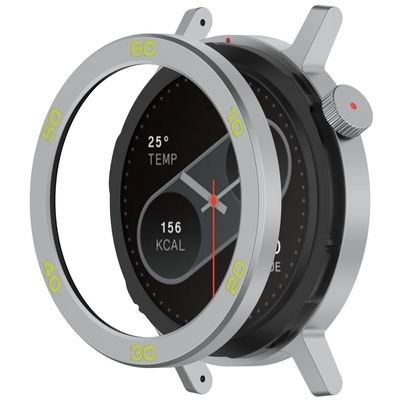 Nothing CMF Watch Pro 2 Watch Bezel med skjermfilm Watch Frame Metal Ring Deksel - Sølv / Grønn