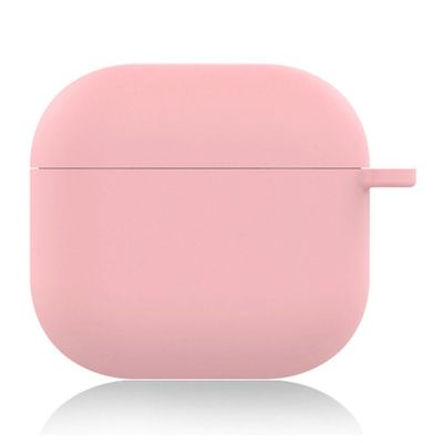 AirPods 4 silikoni asia pehmeä langaton kuulokkeet järjestäjä kansi paksuus 1.5mm karabiini - Vaalea Pinkki