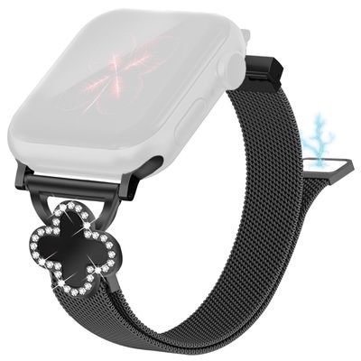 Milanese Band Apple Watch Series 10 46mm / Ultra 2 Ultra 49mm / Series 9 8 7 45mm / SE (2023) SE (2022) SE 6 5 4 44mm / 3 2 1 42mm klokkerem med Clove