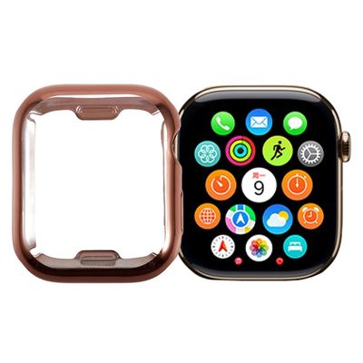 Apple Watch Series 3 / 2 / 1 38mm Watch Case Galvanisering av TPU-beskyttelsesdeksel med full dekning - Rose Gull