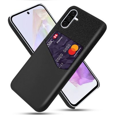 Bofink Samsung Galaxy A36 cover med kortholder - Sort