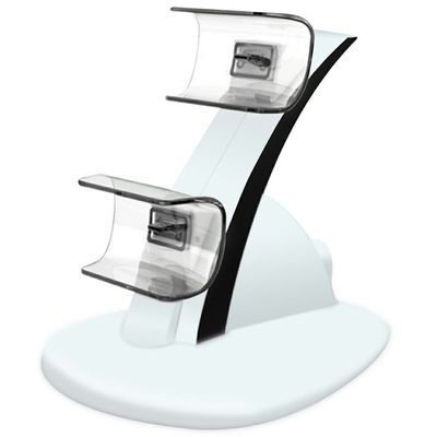 IPLAY HBP-253 Sony PlayStation 5 Game Controller Holder Storage Stand Charging Dock med Type-C Port LED-indikator - Hvid