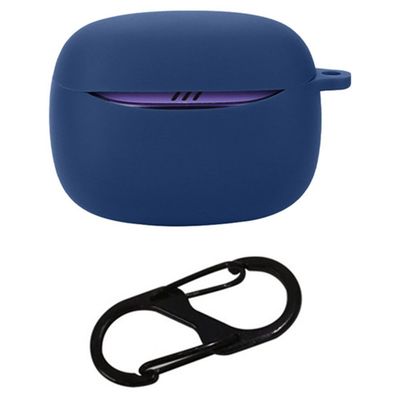 JBL Tune Buds 2 Bluetooth-hörlurar Fodral Mjukt silikonskydd med spänne som inte tappas bort - Mörkblå
