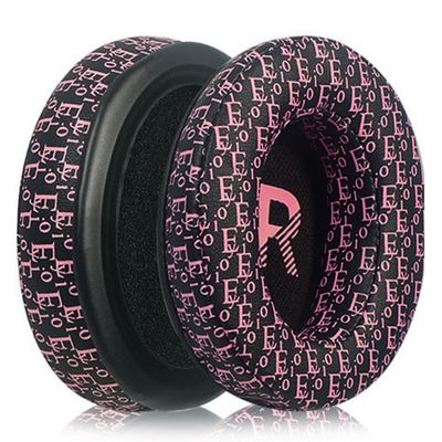 1 Pair Replacement Earpads Sennheiser Momentum 2 Headphones Printed Design Ear Cushions - Black + Pink