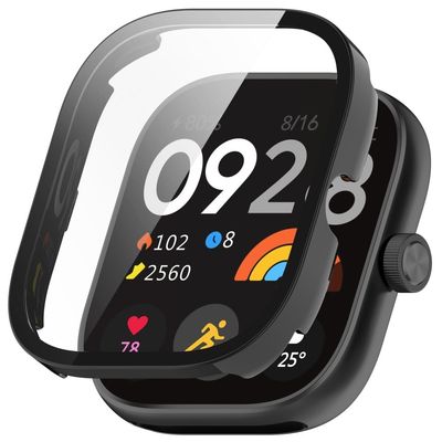 Xiaomi Redmi Watch 5 eSIM / Watch 5 Watch Case Hard Scratch Resistant Protective Cover with Tempered Glass Screen Film - Black