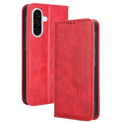 Bofink Vintage läder Samsung Galaxy A56 fodral - Röd