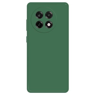 OnePlus 13R 5G fleksibelt etui med rett kantbeskyttelse Telefondeksel - Midnattsgrønn