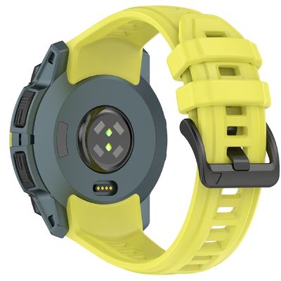 26 mm silikonerem Garmin Instinct 3 Solar / Instinct 3 AMOLED 50 mm udskiftningsarmbånd - Gul Grøn