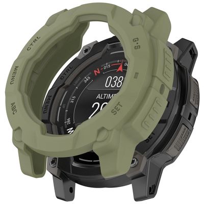 Garmin Instinct 3 50mm / Solar 50mm Armor Watch Case Stødsikkert fleksibelt robust beskyttelsescover - Grøn