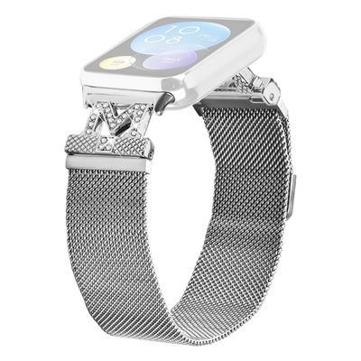 Xiaomi Redmi Watch 4 Armbånd Rustfrit stål M-Type Milanese Urbånd Sølv Håndledsrem