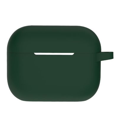 AirPods Pro 2 silikonfodral med ringspänne - Svartaktig Grön