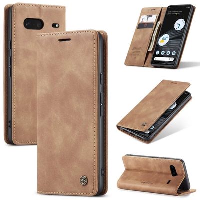 CaseMe vintage Google Pixel 7 fodral - Brun