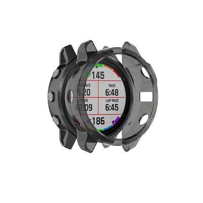 Garmin Fenix 6S / 6S Pro gjennomsiktig deksel - Svart