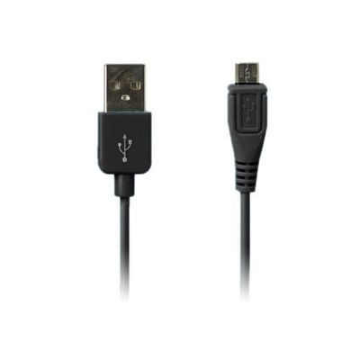 Micro USB Data- og Opladerkabel (Sort) 1m til Smartphones