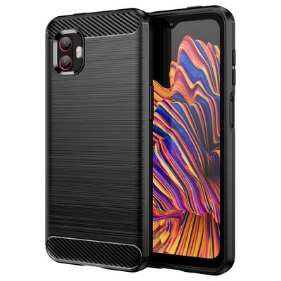 Carbon Flex Etui Samsung Galaxy Xcover 6 Pro / Xcover 2 Pro - Svart