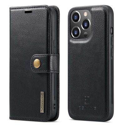 DG.Ming iPhone 14 Pro 2-in-1 Lommebok Etui - Svart