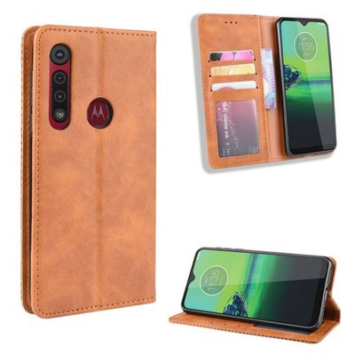 Bofink Vintage läder Motorola Moto G8 Play fodral - Brun